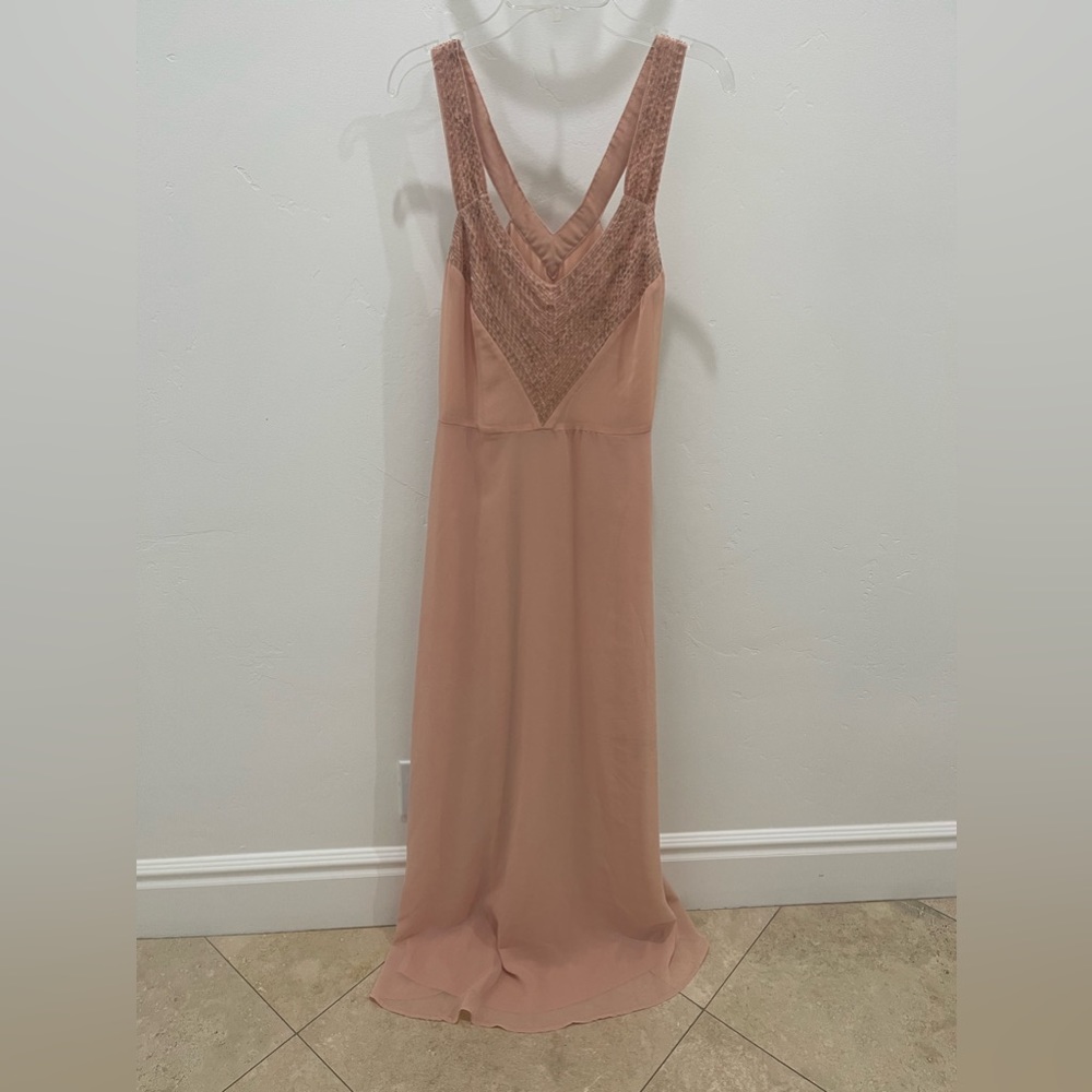 Peach bridesmaid dress